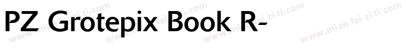 PZ Grotepix Book R字体转换